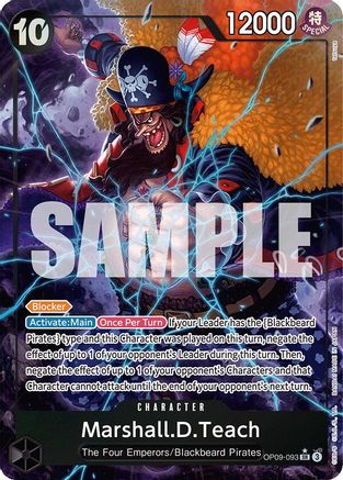 Emperors in the New World  OP09-093 Marshall.D.Teach (093) (Alternate Art) (OP09-093)  - Foil - Super Rare