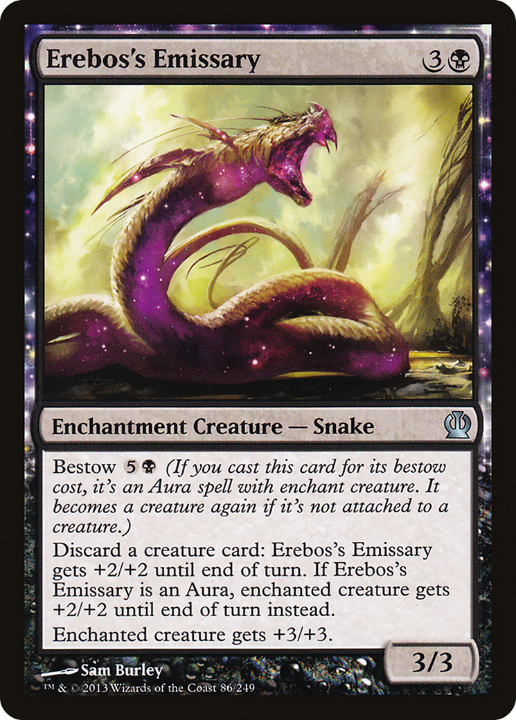 Theros - (THS-086) - Erebos's Emissary: (enchantment) Foil
