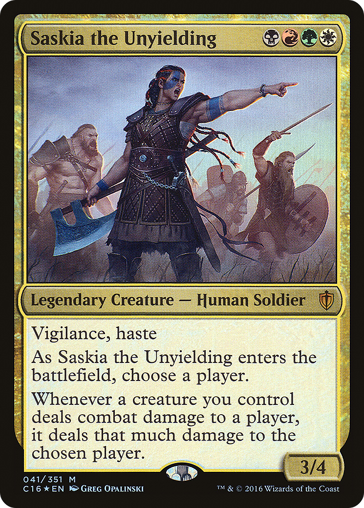 Commander 2016 - (C16-041) - Saskia the Unyielding Foil