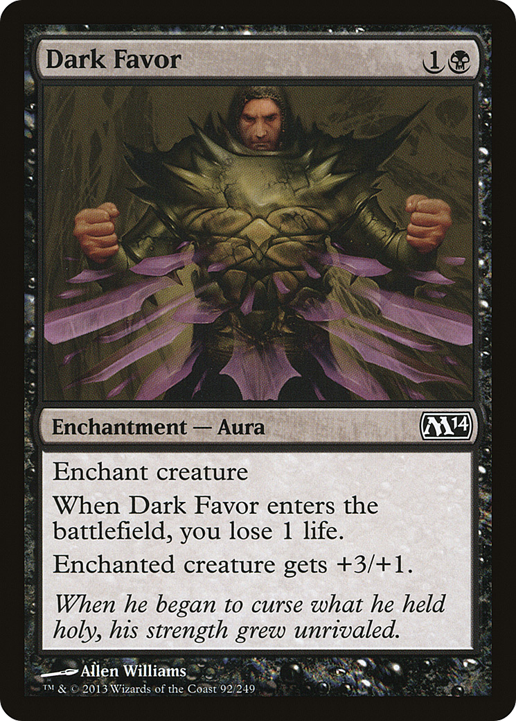 Magic 2014 - (M14-092) - Dark Favor Foil