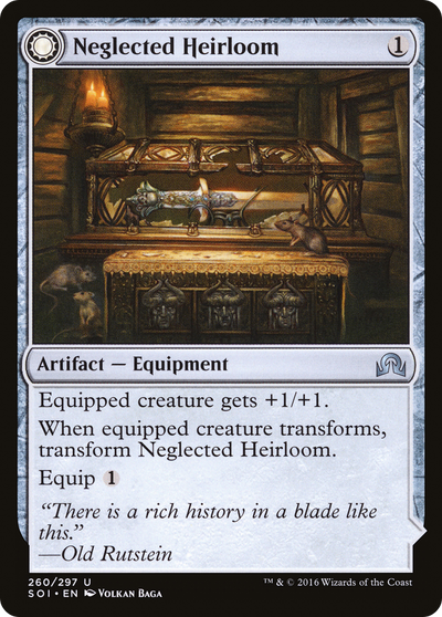 Shadows over Innistrad - (SOI-260) - Neglected Heirloom: (Double Faced Transform) Foil