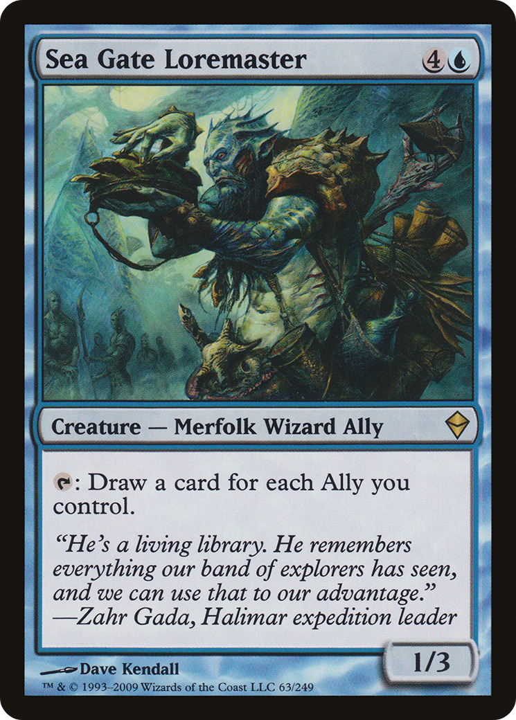 Zendikar - (ZEN-063) - Sea Gate Loremaster