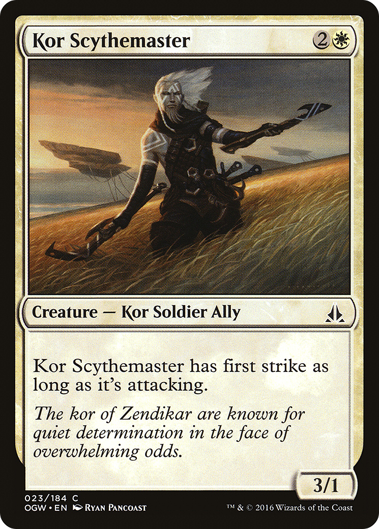 Oath of the Gatewatch - (OGW-023) - Kor Scythemaster Foil