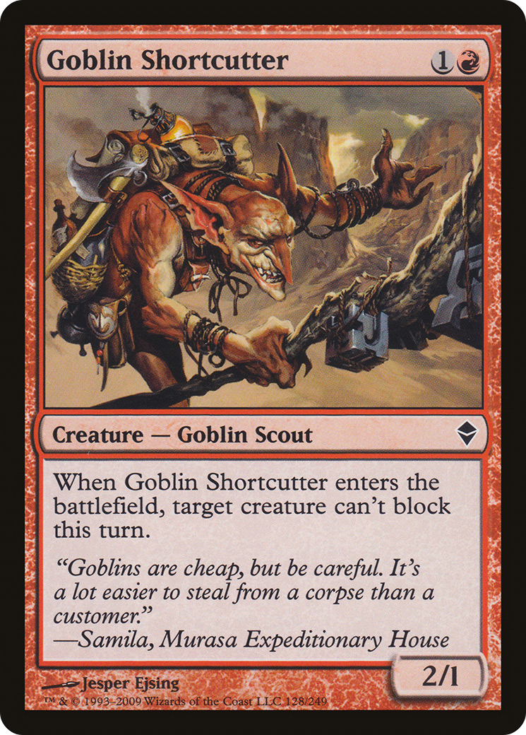 Zendikar - (ZEN-128) - Goblin Shortcutter