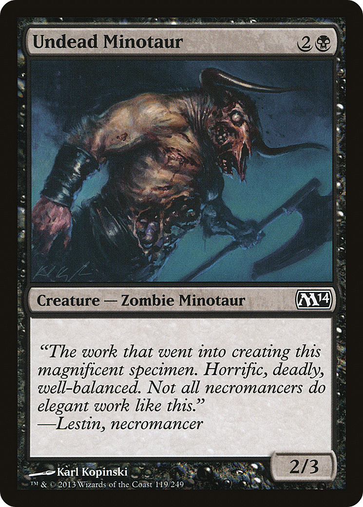 Magic 2014 - (M14-119) - Undead Minotaur Foil