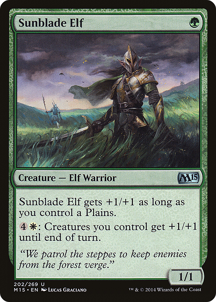 Magic 2015 - (M15-202) - Sunblade Elf