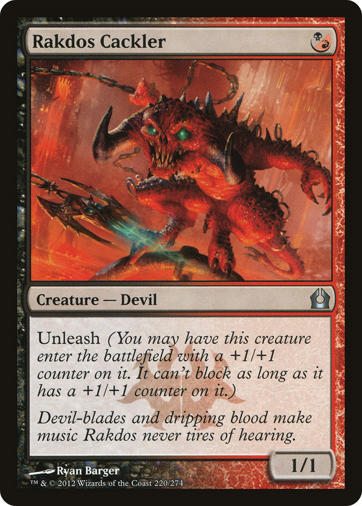 Return to Ravnica - (RTR-220) - Rakdos Cackler Foil
