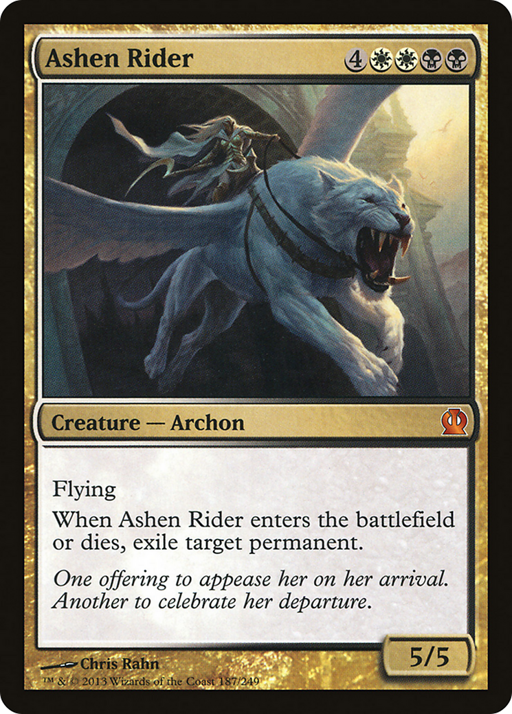 Theros - (THS-187) - Ashen Rider Foil