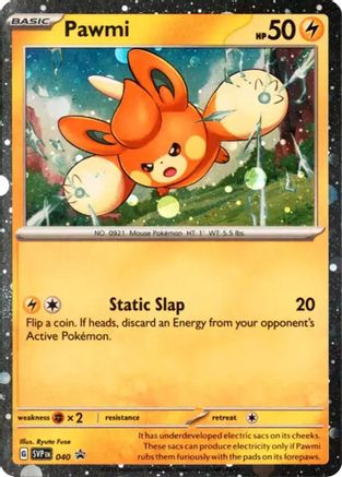 SV Scarlet & Violet Promo Cards  040 Pawmi  - Holofoil - Promo