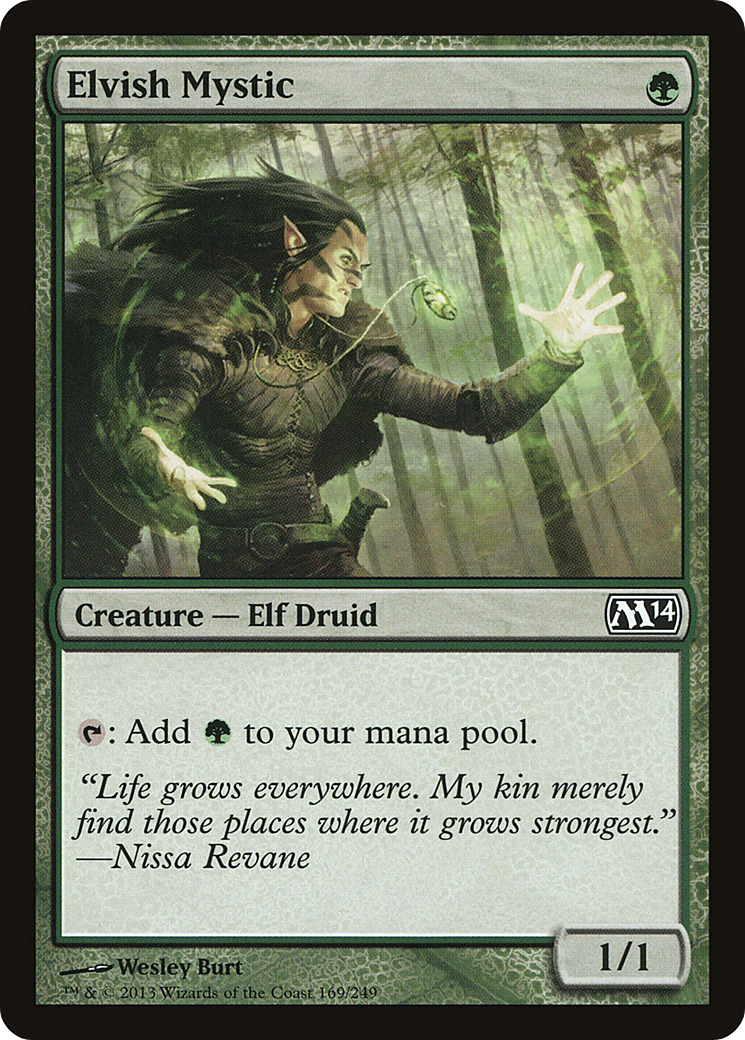 Magic 2014 - (M14-169) - Elvish Mystic Foil