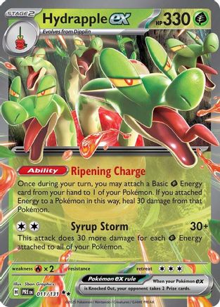SV Prismatic Evolutions  011/131 Hydrapple ex  - Holofoil - Double Rare