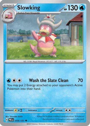 SV Prismatic Evolutions  019/131 Slowking  - Reverse Holofoil - Uncommon