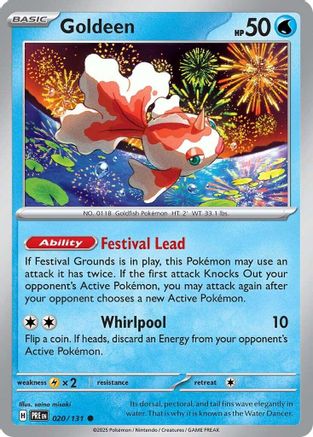 SV Prismatic Evolutions  020/131 Goldeen  - Reverse Holofoil - Common