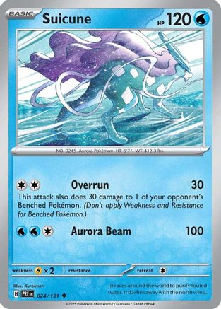 SV Prismatic Evolutions  024/131 Suicune  - Uncommon