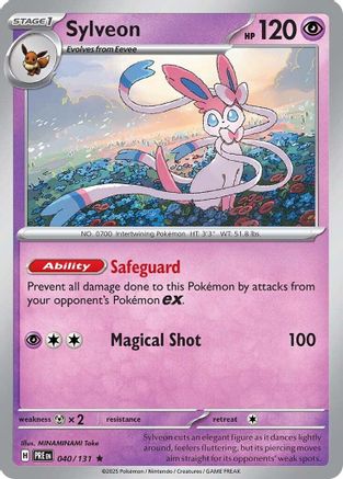 SV Prismatic Evolutions  040/131 Sylveon  - Holofoil - Rare