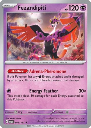 SV Prismatic Evolutions  045/131 Fezandipiti  - Holofoil - Rare