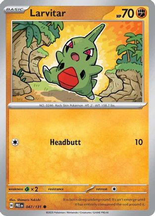 SV Prismatic Evolutions  047/131 Larvitar  - Common