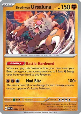 SV Prismatic Evolutions  054/131 Bloodmoon Ursaluna  - Holofoil - Rare