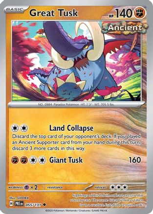 SV Prismatic Evolutions  055/131 Great Tusk  - Uncommon