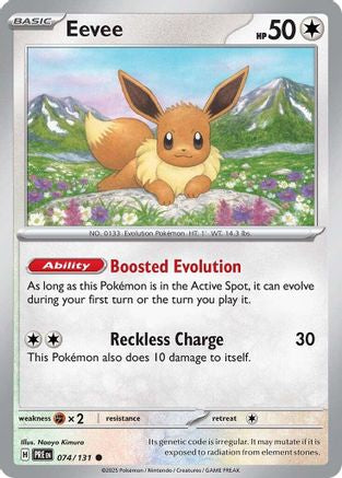 SV Prismatic Evolutions  074/131 Eevee  - Common