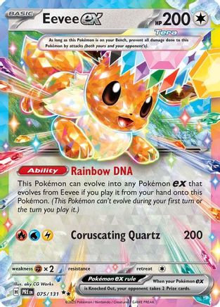 SV Prismatic Evolutions  075/131 Eevee ex  - Holofoil - Double Rare