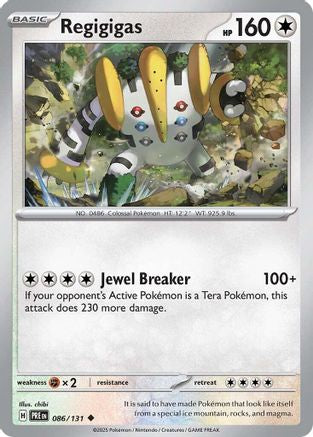 SV Prismatic Evolutions  086/131 Regigigas  - Reverse Holofoil - Uncommon