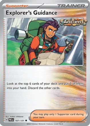SV Prismatic Evolutions  107/131 Explorer's Guidance  - Uncommon