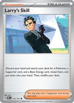 SV Prismatic Evolutions  115/131 Larry's Skill  - Common