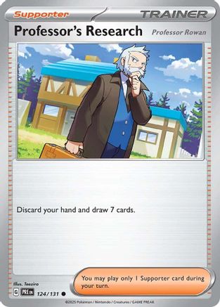 SV Prismatic Evolutions  124/131 Professor's Research [Professor Rowan]  - Common