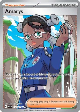 SV Prismatic Evolutions  132/131 Amarys  - Holofoil - Ultra Rare