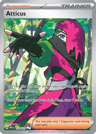 SV Prismatic Evolutions  133/131 Atticus  - Holofoil - Ultra Rare