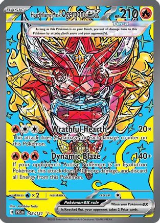 SV Prismatic Evolutions  148/131 Hearthflame Mask Ogerpon ex  - Holofoil - Special Illustration Rare