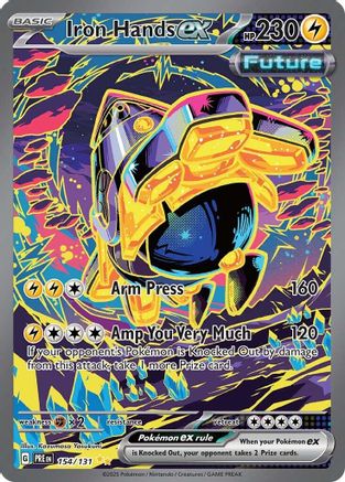 SV Prismatic Evolutions  154/131 Iron Hands ex  - Holofoil - Special Illustration Rare