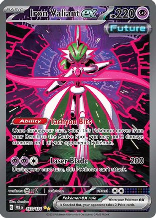 SV Prismatic Evolutions  157/131 Iron Valiant ex  - Holofoil - Special Illustration Rare