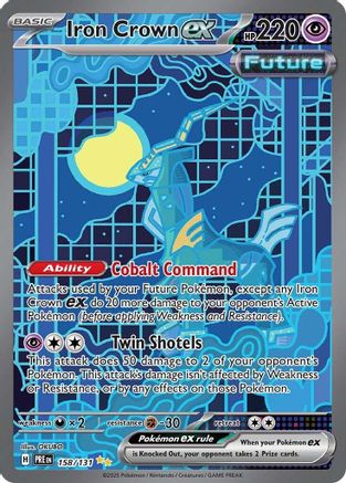 SV Prismatic Evolutions  158/131 Iron Crown ex  - Holofoil - Special Illustration Rare