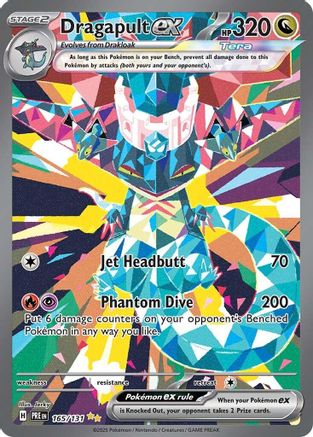 SV Prismatic Evolutions  165/131 Dragapult ex  - Holofoil - Special Illustration Rare