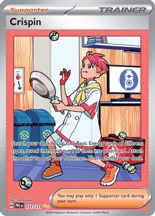 SV Prismatic Evolutions  171/131 Crispin  - Holofoil - Special Illustration Rare