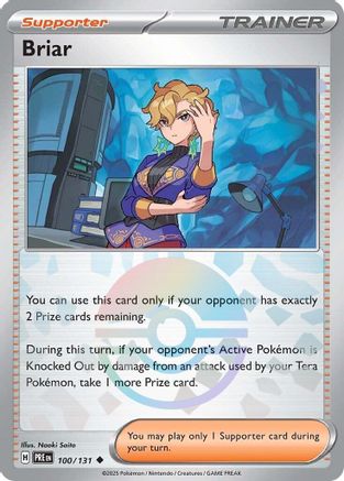 SV Prismatic Evolutions  100/131 Briar (Poke Ball Pattern)  - Holofoil - Uncommon