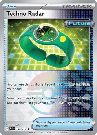 SV Prismatic Evolutions  130/131 Techno Radar (Poke Ball Pattern)  - Holofoil - Uncommon