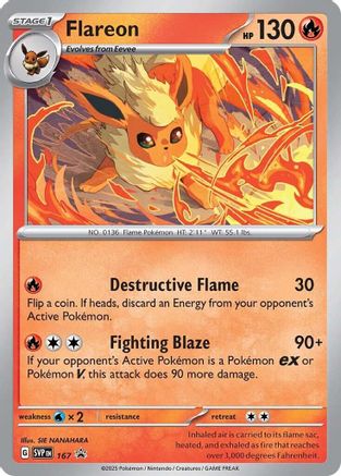SV Scarlet & Violet Promo Cards  167 Flareon  - Holofoil - Promo