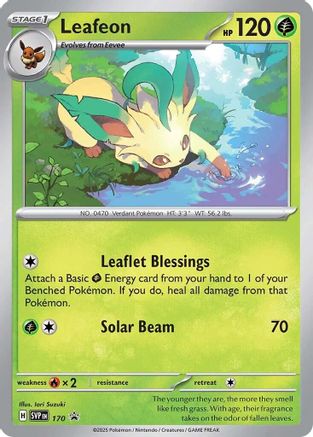 SV Scarlet & Violet Promo Cards  170 Leafeon  - Holofoil - Promo