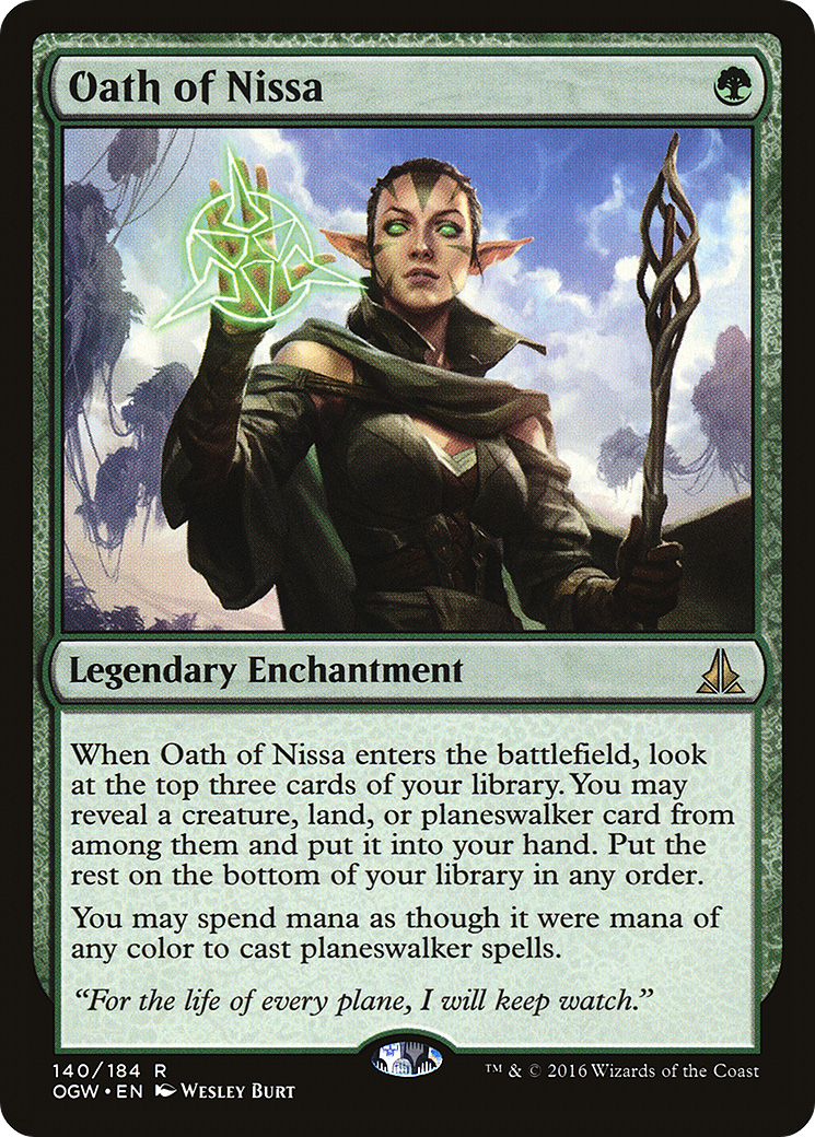 Oath of the Gatewatch - (OGW-140) - Oath of Nissa Foil