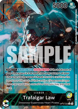 Royal Blood  OP10-022 Trafalgar Law (022) (Parallel) (OP10-022)  - Foil - Leader