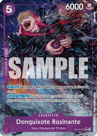 Royal Blood  OP10-072 Donquixote Rosinante (Parallel) (OP10-072)  - Foil - Super Rare