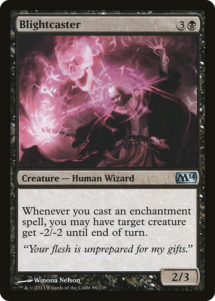 Magic 2014 - (M14-086) - Blightcaster Foil