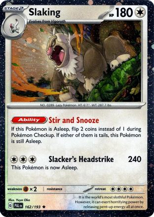 Miscellaneous Cards & Products  162/193 Slaking (Cosmos Holo)  - Holofoil - Rare