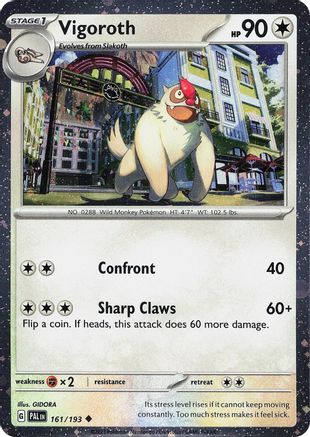 Miscellaneous Cards & Products  161/193 Vigoroth (Cosmos Holo)  - Holofoil - Uncommon