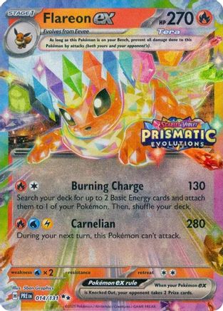 Miscellaneous Cards & Products  014/131 Flareon ex  - Holofoil - Promo
