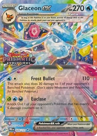 Miscellaneous Cards & Products  026/131 Glaceon ex  - Holofoil - Promo