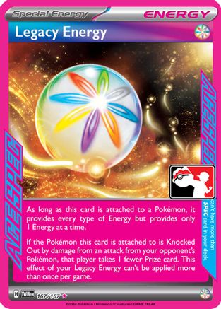 Prize Pack Series Cards  167 Legacy Energy  - Holofoil - ACE SPEC Rare